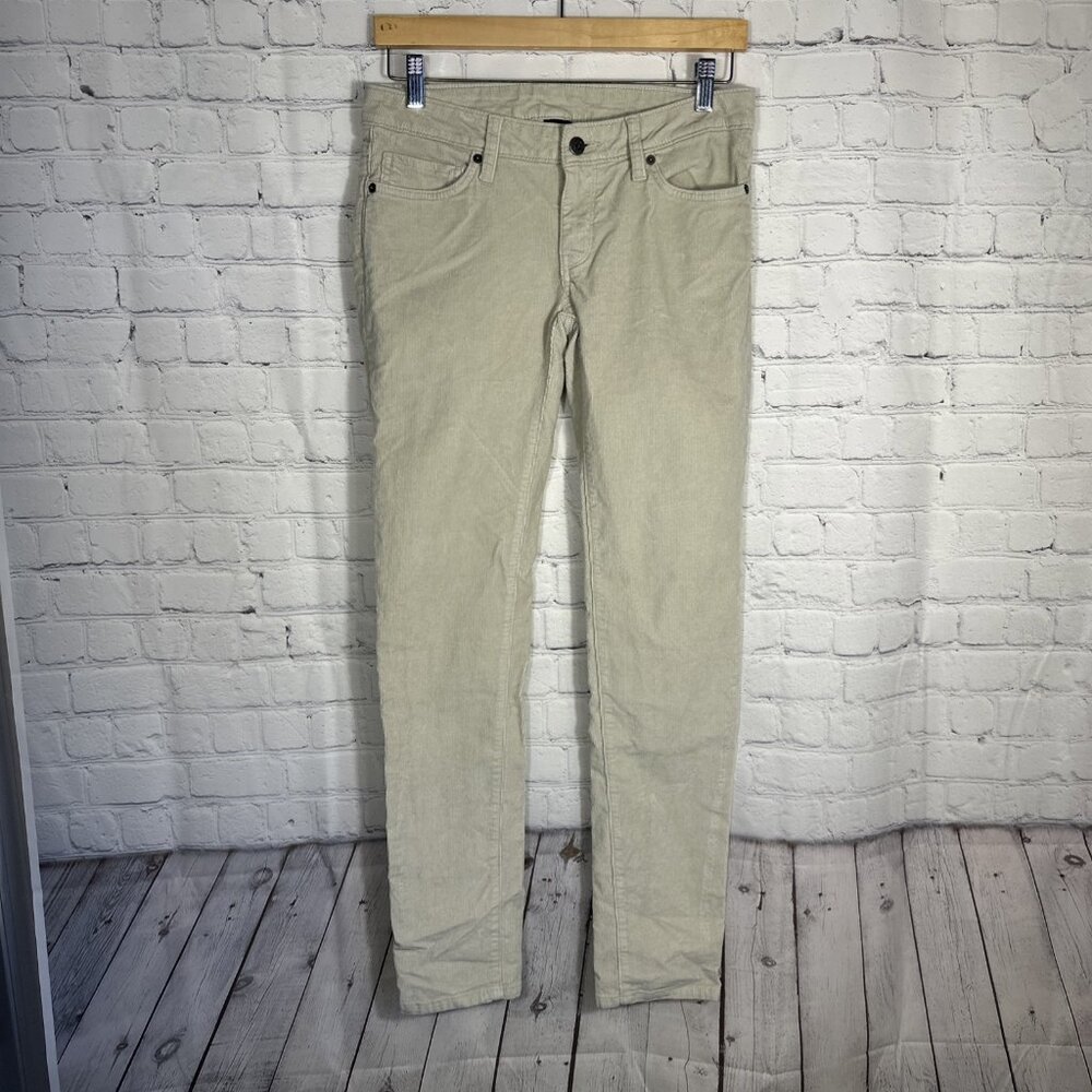 Patagonia Corduroy Pants Womens 28 Organic Cotton Beige Lightweight Stretch